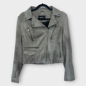 BNCI by Blank Noir jacket faux suede moto jacket medium